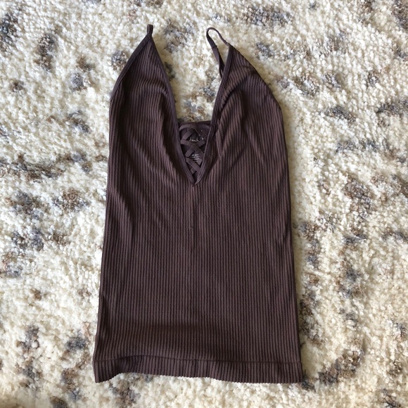 Free people crossfire tank in mocha - Picture 2 of 5